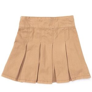 Tan Pleated Skirt